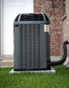 High efficiency modern AC-heater unit, energy save solution on backyard